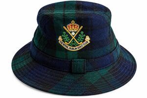The Blarney Hat VTG Black Watch Plaid Royal Dublin Golf Club Bucket Hat Medium
